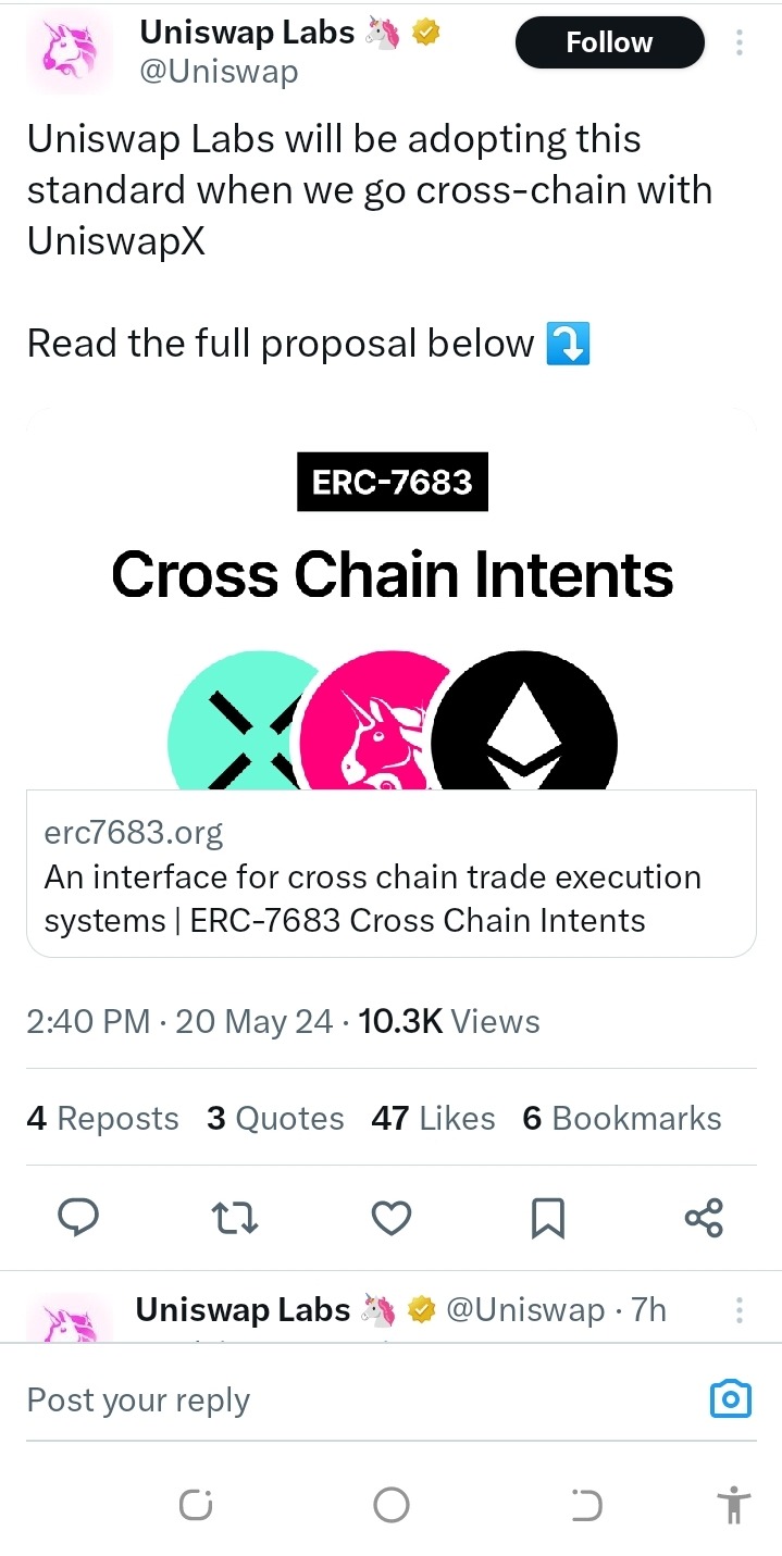 Crosschain intents
