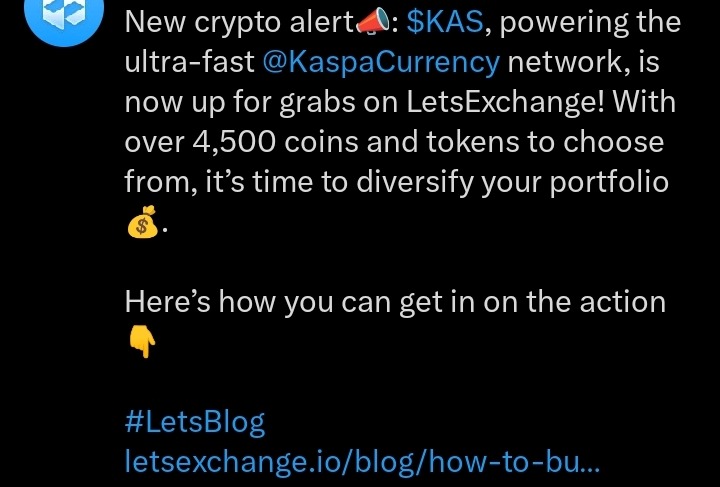 Listing on LetsExchange